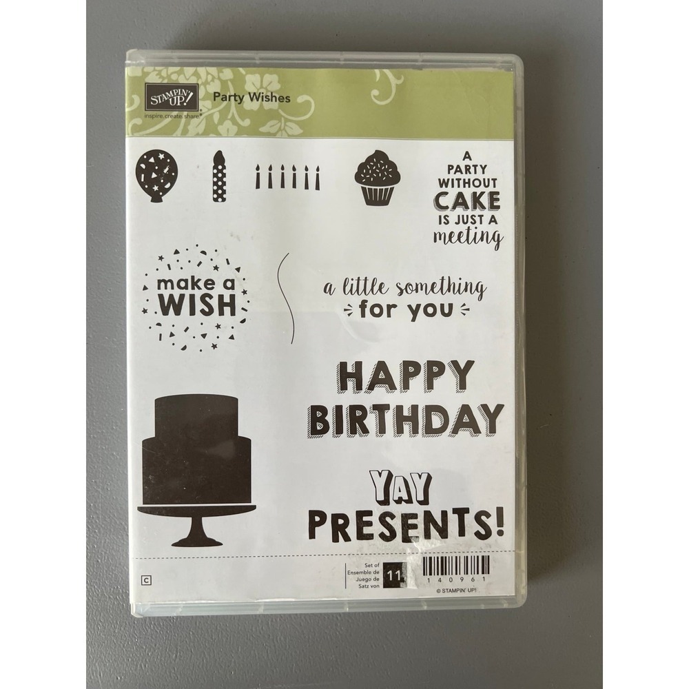 Stampin Up Party Wishes Stamp Set